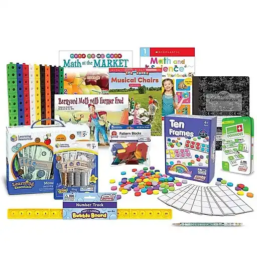 S&S Family Engagement Take Home Bags MATH Grades K-1, Manipulative, Assorted Colors (BK7097001) Hot Picks