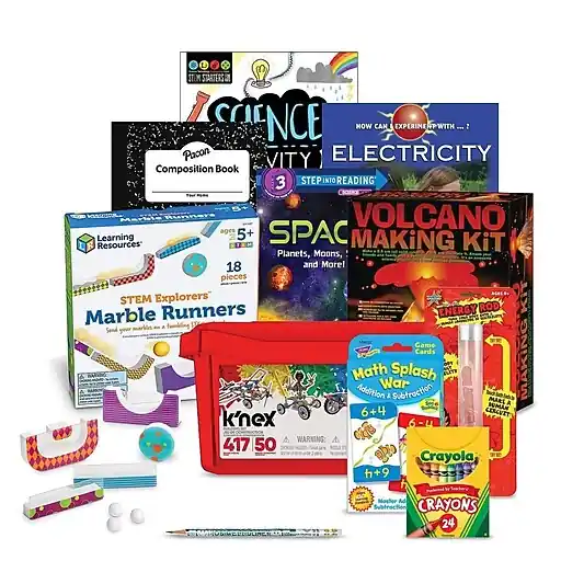 S&S Family Engagement Take Home Bags STEAM Grades 2-3, Assorted Colors (BK7052G002) Modern