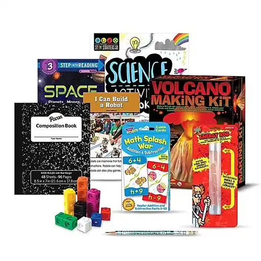 Crafted S&S Family Engagement Take Home Bags STEAM, Manipulative, Assorted Colors (BK7342002)