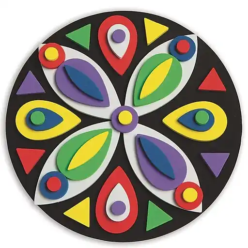 S&S Foam Mosaic Mandalas Craft Kit, 12/Pack (GP3364) Shop Now