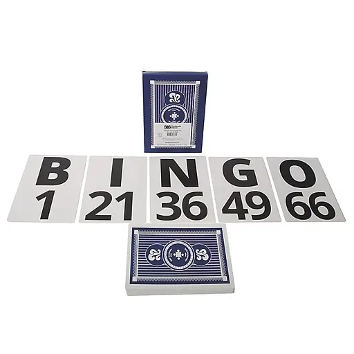 S&S Giant Bingo Calling Cards, 75/Pack (19544) Seasonal Sale