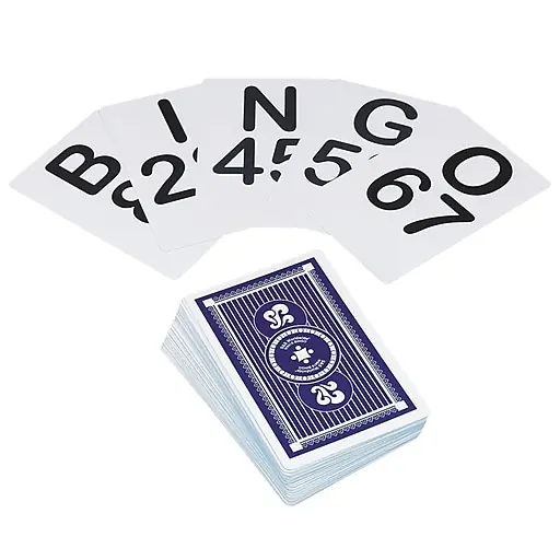 S&S Jumbo Bingo Playing Cards, Blue (W9416) High Quality