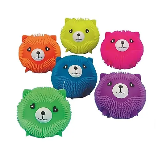 Budget S&S Kitty Cat Puffer Balls, Assorted, 2.5\\