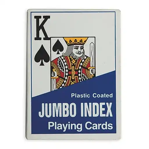 S&S Large Face Playing Cards (W2931) Budget