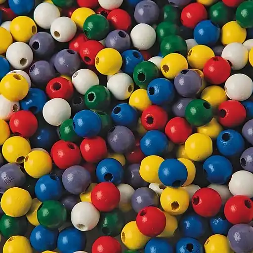 Buy Today S&S Large Wooden Beads, Assorted Colors, 100/Pack (BE403A)