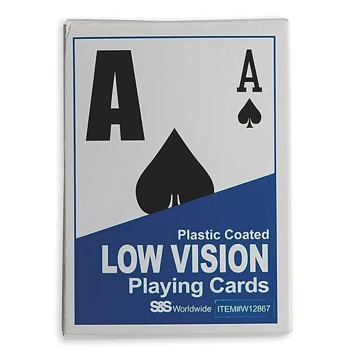 Place Order S&S Low Vision Playing Cards (W12867)