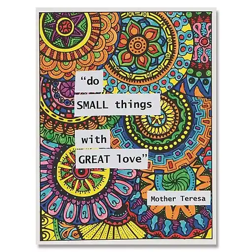 S&S Mandala Quote Collages Craft Kit, 24/Pack (GP3314) In Demand