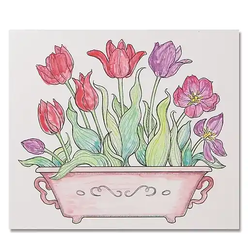 S&S Paint Palette Craft Kit: Tulips, 24/Pack (GP3296) Luxury