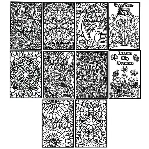 S&S Positive Mindset Velvet Art Mini Posters, 4\\ Sale
