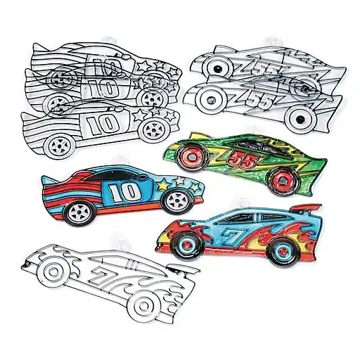 Buy Online S&S Race Car Sun Catchers, 12/Pack (SG852)