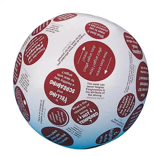 S&S Toss 'n Talk-About Anger Management Ball (17514) Flash Sale