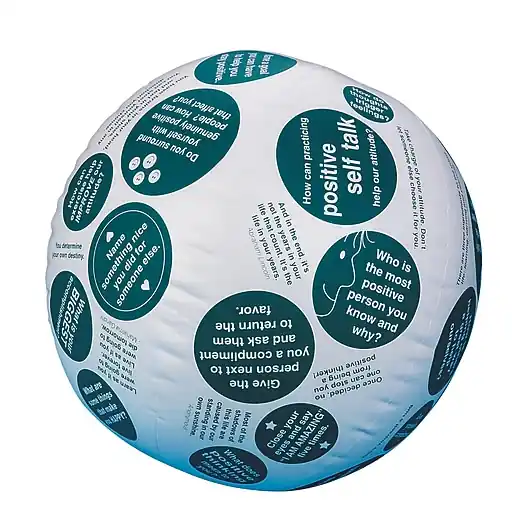 S&S Toss 'n Talk-About Positive Attitude Ball (17516) Authentic