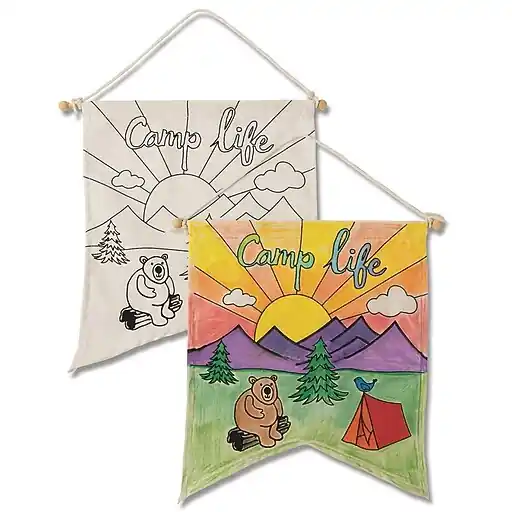 Order Now S&S Velvet Art Camp Life Banner, 12/Pack (FA3459)