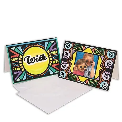 S&S Velvet Art Greeting Cards, 24/Pack (PS1464) Bulk Order