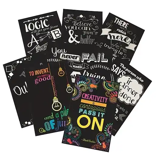 Direct From Manufacturer S&S Velvet Art Marker Inspirational Posters, 8/Set (PS1405)