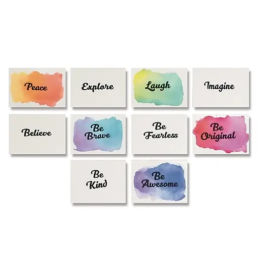 Genuine S&S Watercolor Velvet Resist Art Prints, 100/Pack (PE2177)