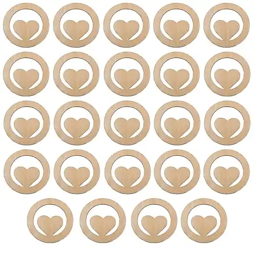 S&S Wood Heart Plaques, 24/Pack (WD7648) Best Seller