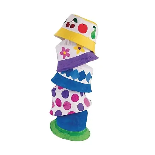 S&S Worldwide Color-Me Bucket Hat Kit, 12/Pack (GP1726) Exclusive