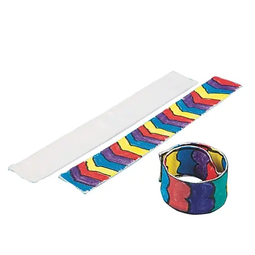 Reduced Price S&S Worldwide Color Me Fabric Slap Bracelet, 24/Pacl (CM183)