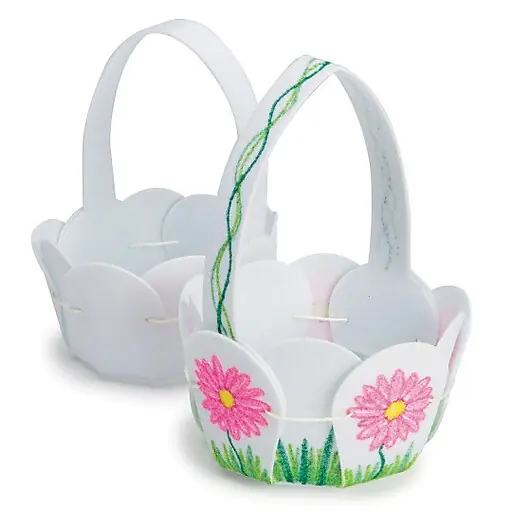 Direct From Manufacturer S&S Worldwide Color Me Felt Petal Basket, 12/Pack (CF-14096)