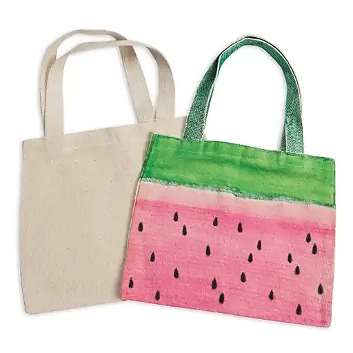 Markdown S&S Worldwide Color Me Medium Canvas Tote, Pack of 6 (CM227)