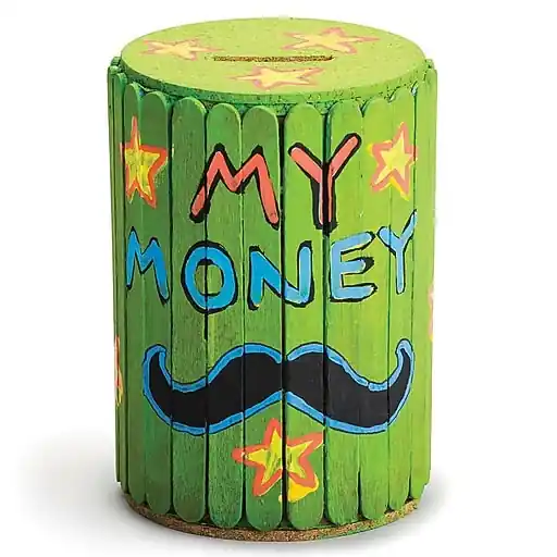 Reduced Price S&S Craft Stick Barrel Bank Craft Kit, 25/Pack (CS507J)