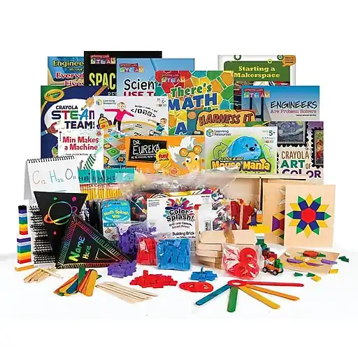 Limited Offer S&S Worldwide Family Engagement Night Kit STEAM, Manipulative, Assorted Colors (LR4583)