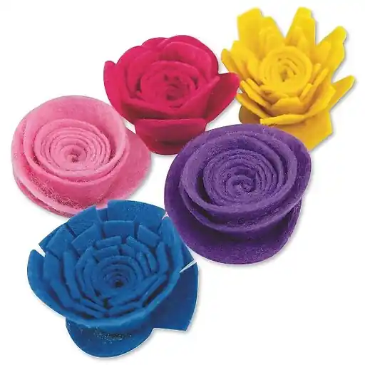 Direct From Manufacturer S&S Worldwide Felt Flower Roll Ups, Pack of 6 (FA3450)