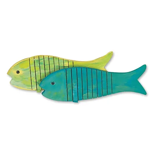 S&S Flexible Wooden Fish Craft Kit, 12/Pack (GP3221) Editor’s Pick