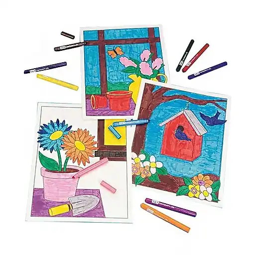 Handmade S&S Floral Still Life Posters Craft Kit, 12/Pack (GP1595)