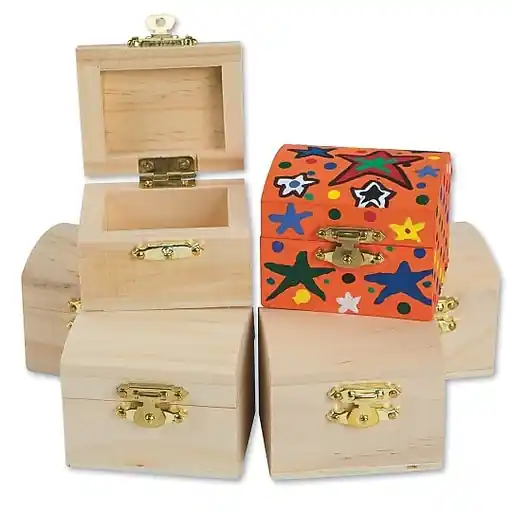 S&S Little Treasure Chest, 6/Pack (WD7607) Last Chance