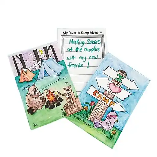 Genuine S&S Worldwide Paint-a-Dot Camp Fun Craft Kit, 48/Pack