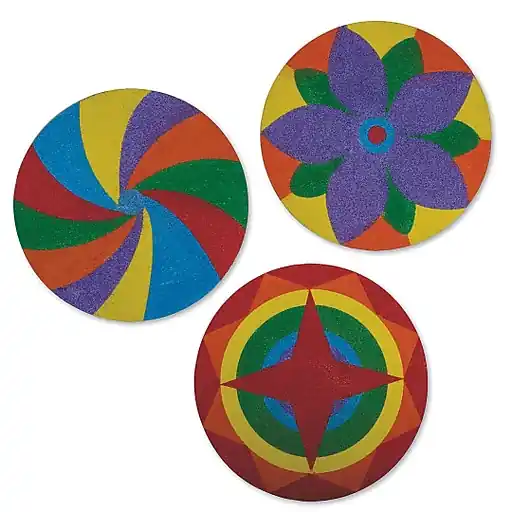 One Day Deal S&S Worldwide Sand Art Mandala, 12/Pack (CF-13088)