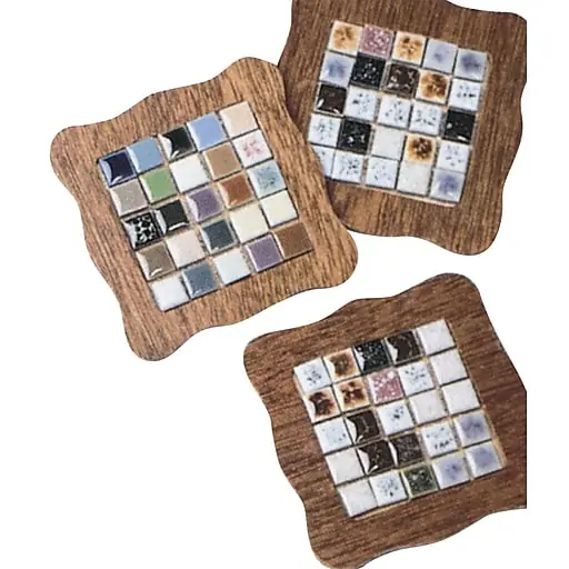 S&S Tiny Tile Coasters Craft Kit, 16/Pack (GP889) Fast Shipping