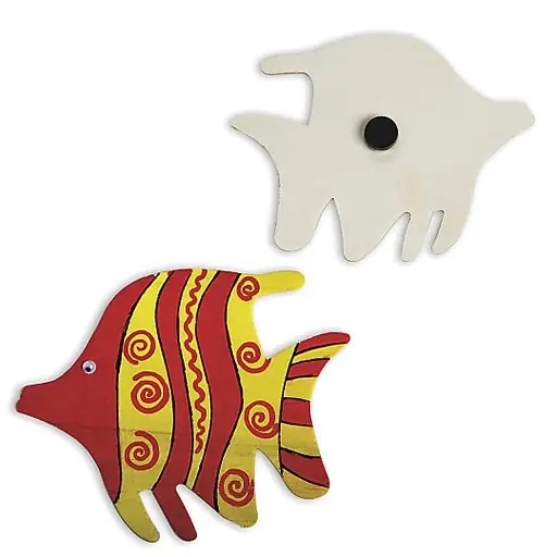 Price Drop S&S Worldwide Tropical Fish Wood Magnet, 12/Pack (CF-8300)