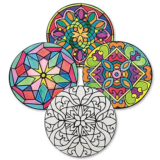 S&S Velvet Art Mandalas, 40/Pack (PS1400) New Arrival