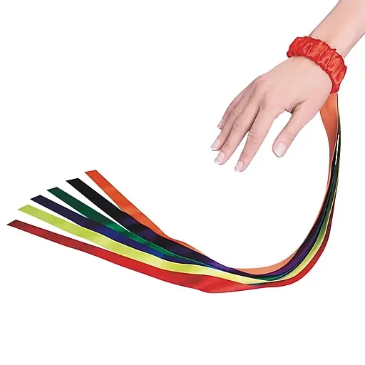 Buy Online S&S Wrist Ribbons, Assorted Colors, 12/Pack (17226)