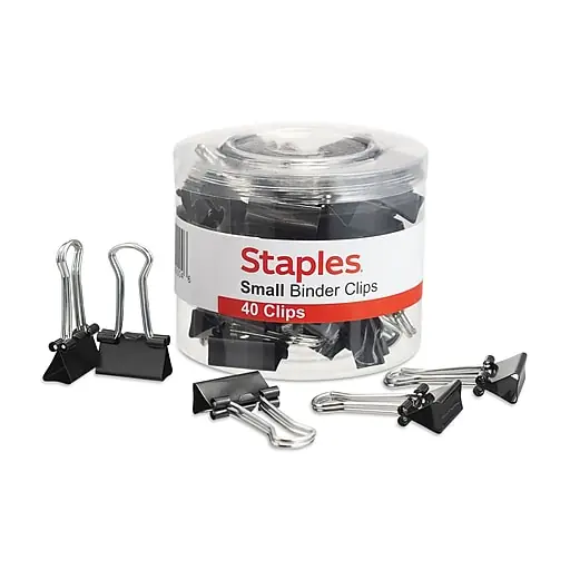 Staples Small Binder Clips, 0.38\\ Express Delivery