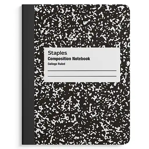 Staples 1-Subject Composition Notebook, 7.5\\ Hassle-Free Returns