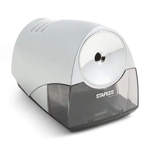 Staples® Electric Pencil Sharpener, Gray/Silver (21835) Low Price