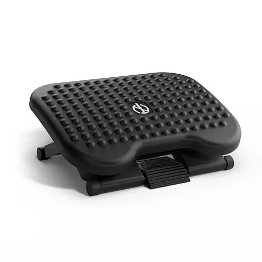 Staples Ergonomic Tilt Adjustable Footrest, Black (ST63336) Modern