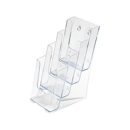 Staples® Literature Holder for Leaflets, Crystal Clear Plastic (77701) In Demand