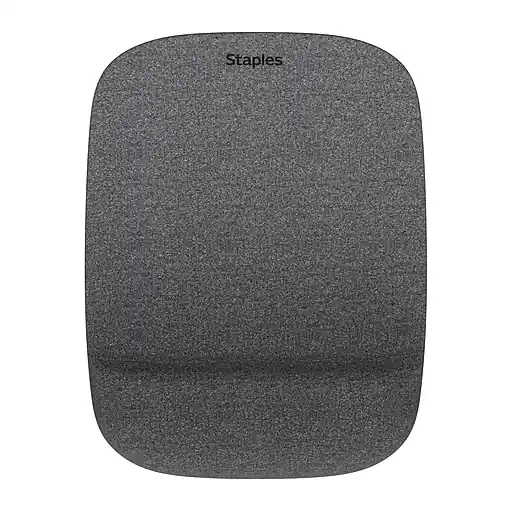 Fast Shipping Staples TECH Gel Non-Skid Mouse Pad/Wrist Rest Combo, Gray (79055)