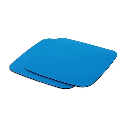 Next Day Delivery Staples TECH Non-Skid Mouse Pad, Blue, 2/Pack (50679)