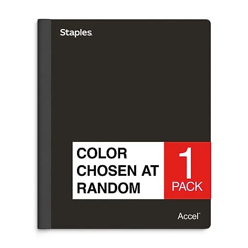 Original Staples® Spine Guard 5-Subject Notebook, 8.5\\