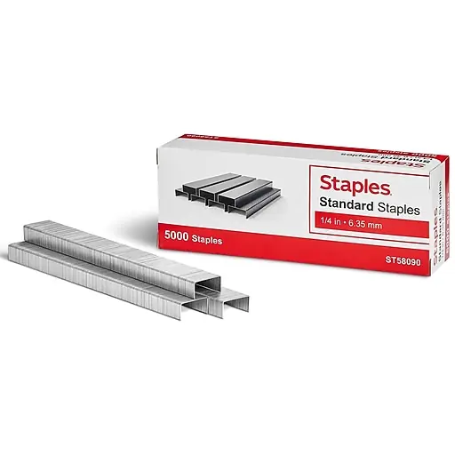 Staples Standard Staples, 1/4\\ Worldwide Shipping