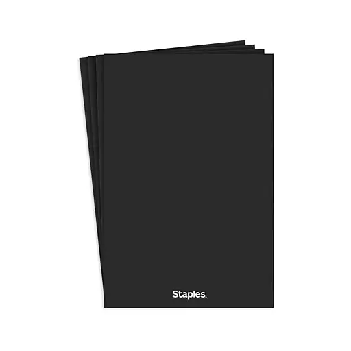 Staples® Steno Pads, 6'' x 9'', Narrow Ruled, 100 Sheets/Pad, 4 Pads/Pack (28046) Premium