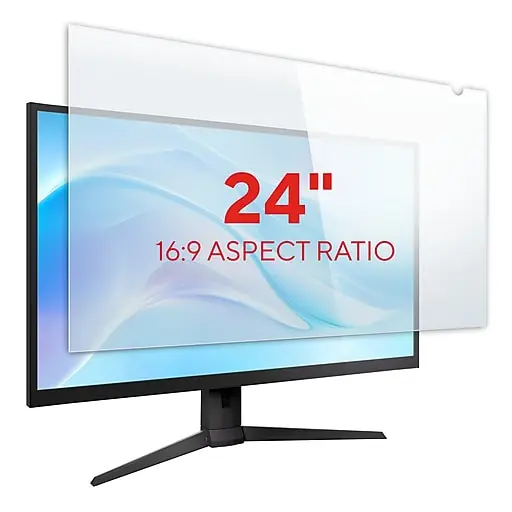 Free Returns Staples TECH Blue Light Filter for 24” Widescreen Monitor (16:9) (ST63416)