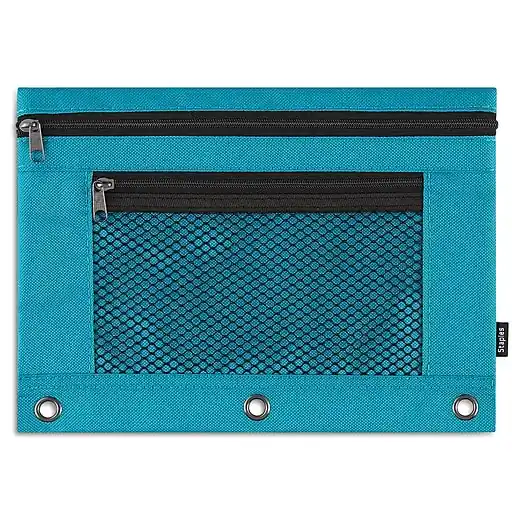 In Demand Staples Zipper Pencil Pouches, Assorted Colors, Each (53276)