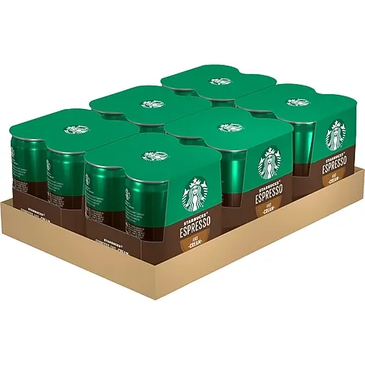 Starbucks Doubleshot Espresso & Cream Cold Brew Coffee, 6.5 fl. oz., 24/Carton (19286) High Quality